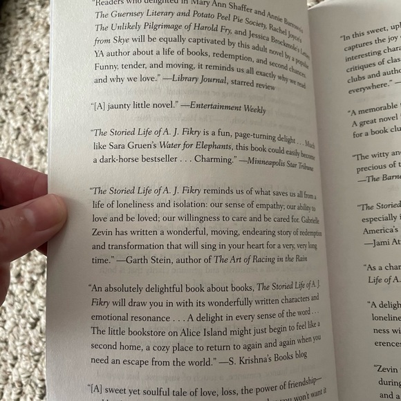 The Storied Life of A.J. Fikry by Gabrielle Zevin; Paperback - Picture 4 of 7